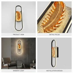 applique murale LED moderne  plume 2