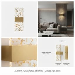 applique murale LED gold 1
